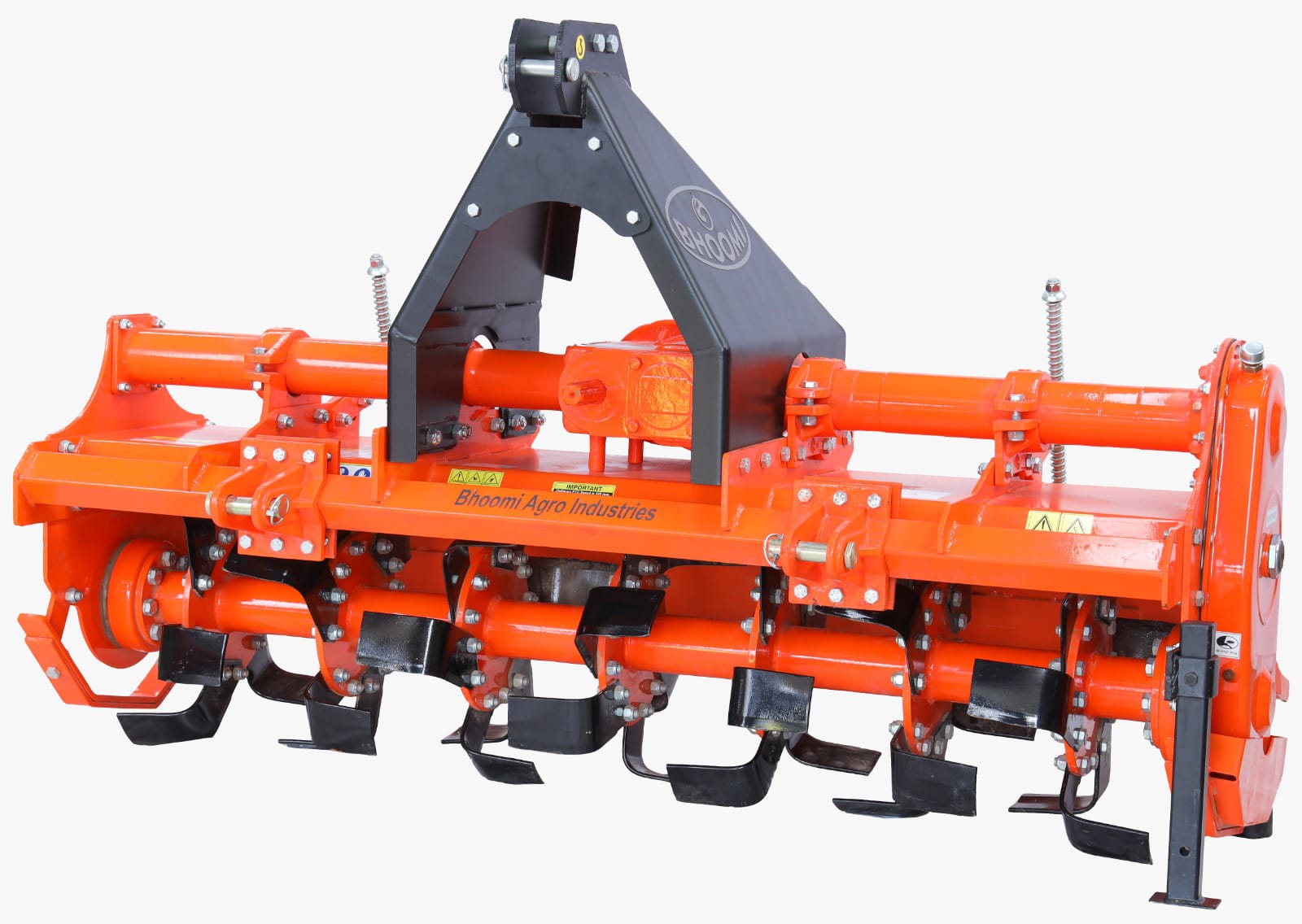 Rotavator for soil mixing and leveling - bestselling tillage equipment Bharat Krushi Yantra